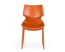 Load image into Gallery viewer, Cognac Faux Leather Wrapped Dining Chairs (Set of 2) - Terra Cotta

