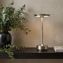 Load image into Gallery viewer, 11" Silver Round Table Lamp
