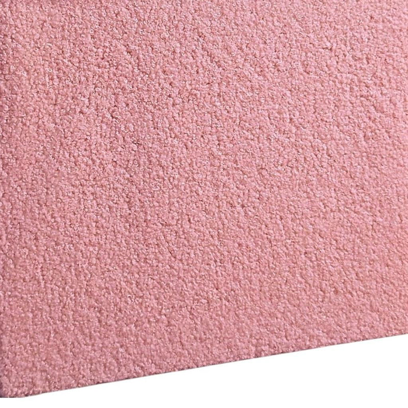 15" Boucle Cube Storage Ottoman - Pink