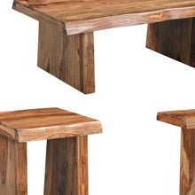 Load image into Gallery viewer, Set of Three Brown Solid Wood Sled Furniture Set

