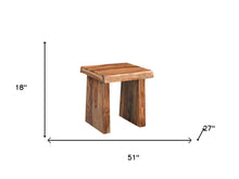 Load image into Gallery viewer, Set of Three Brown Solid Wood Sled Furniture Set
