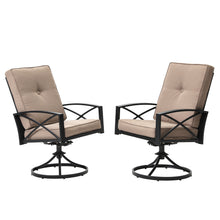 Load image into Gallery viewer, Outdoor Swivel Chairs, Patio Chair Rocker with Cushion (Set of 2)
