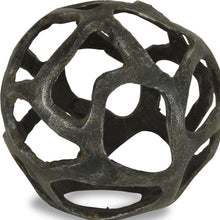 Load image into Gallery viewer, Abstract Decorative Orb - Natural / Black
