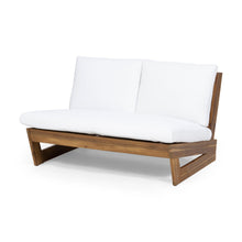 Load image into Gallery viewer, Outdoor Loveseat With Cushions - Teak
