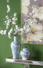 Load image into Gallery viewer, Rectangular Console Table With Elegant Floral Design And Mirrored - Silver Multi
