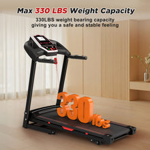Load image into Gallery viewer, Folding Treadmills For Home - 3.5Hp Portable Foldable With Incline, Electric Treadmill For Running Walking Jogging Exercise With 12 Preset Programs, Indoor Workout Training Space Save Apartment, App - Black
