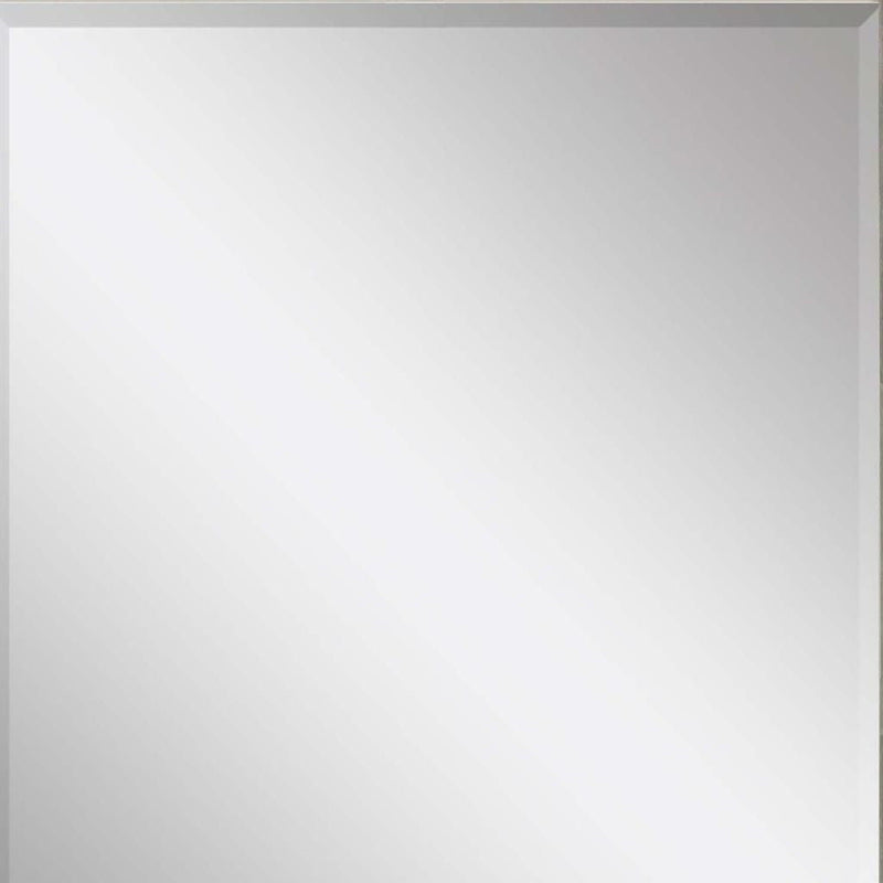 45" Solid Wood Framed Accent Mirror - Silver