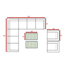 Load image into Gallery viewer, Stylish Sofa Seating Group With Cushions Perfect For Outdoor Gatherings
