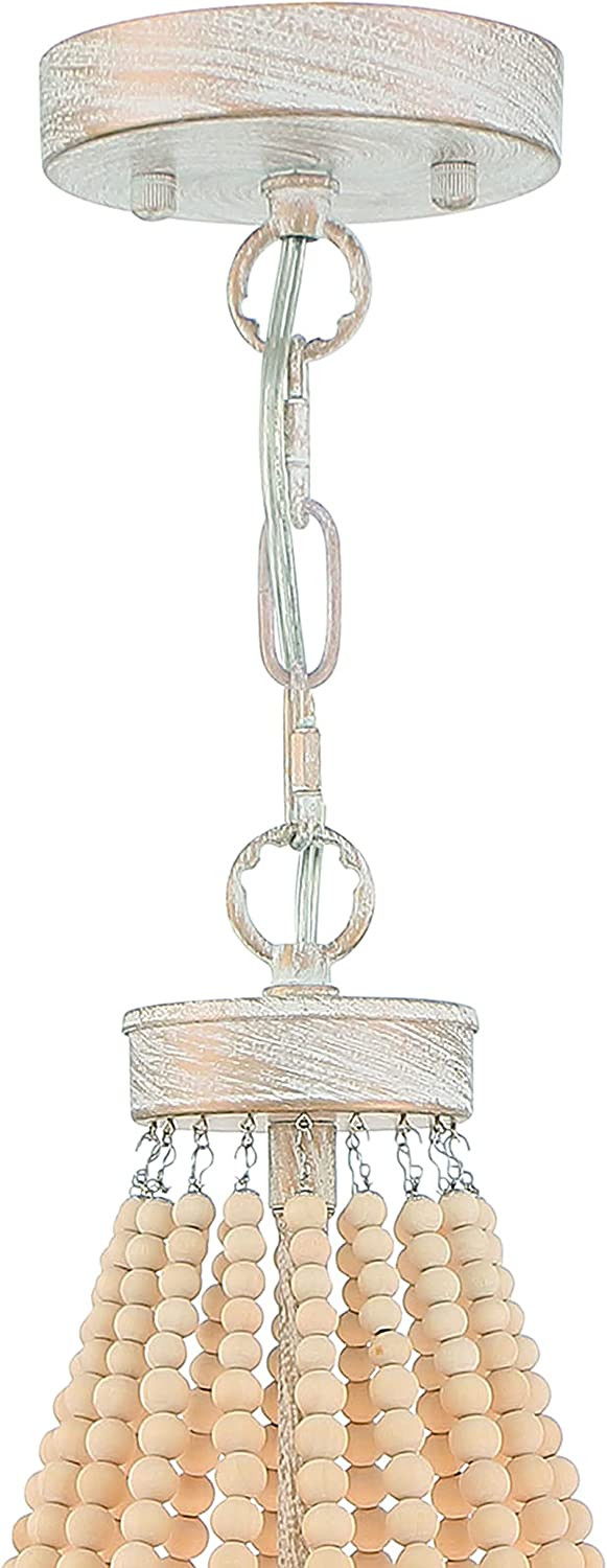 16" Candle Style Five Light Metal Dimmable Chandelier - Gold / White