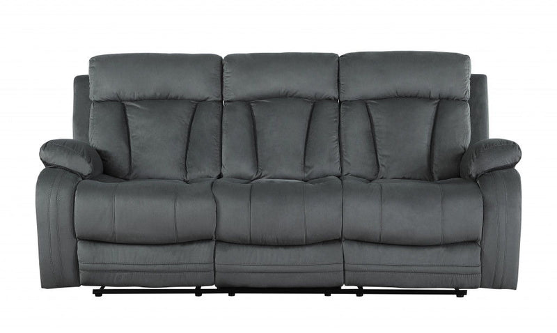 Modern Gray Fabric Sofa - Gray
