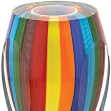Load image into Gallery viewer, Cylinder Table Vase - Blue / Clear / Red
