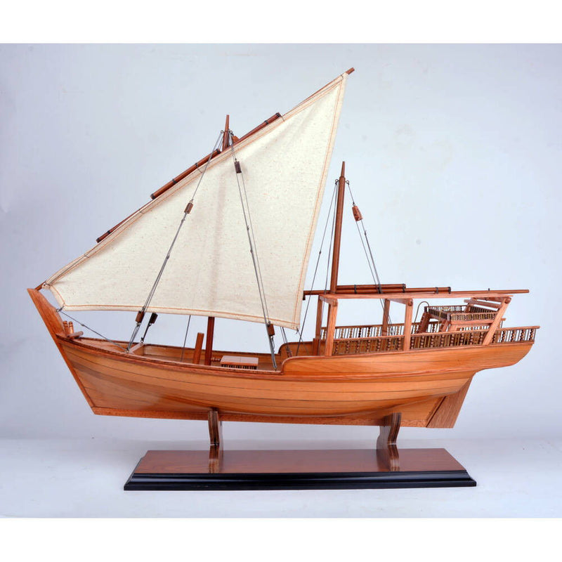 Hand Painted Model Boat (624236) - Light Brown
