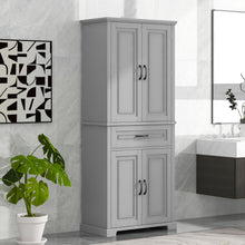 Load image into Gallery viewer, Bathroom Storage Cabinet With Doors And Drawer, Adjustable Shelf
