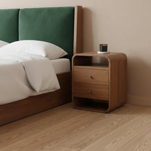 Load image into Gallery viewer, 22" Wood Two Drawer Nightstand - Chestnut
