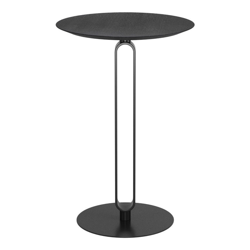 24" Modern Wood Rounded Bar Table - Black