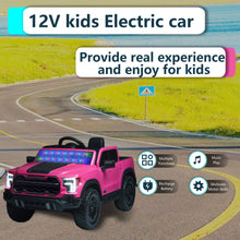Load image into Gallery viewer, 12V Kids Ride On Car With Remote Control, 4 Wheel Shock Absorption, Multifunctional Music Player Perfect Gift For Toddlers - Pink
