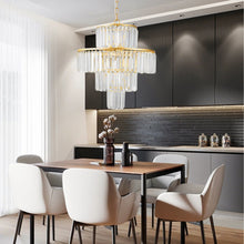 Load image into Gallery viewer, Chandelier Metal Ceiling Light - Gold
