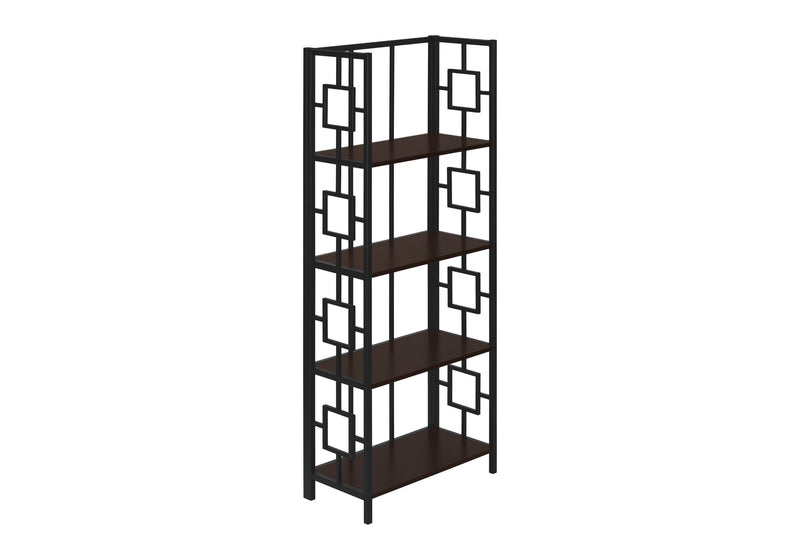Geometric Bookcase - Espresso