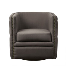 Load image into Gallery viewer, Capstone - Swivel Barrel Chair With Nailhead Accents And Button Tufting
