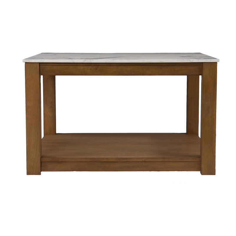 Solid Wood And Manufactured Wood Square Coffee Table - Brown