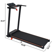 Load image into Gallery viewer, Treadmill With 8% Incline, Portable Treadmills For Home - Black
