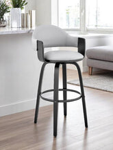 Load image into Gallery viewer, 36" Swivel Low Back Counter Height Bar Chair - Gray / Black
