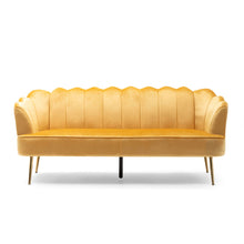 Load image into Gallery viewer, Modern Glam 3 Seater Sofa With Velvet Texture
