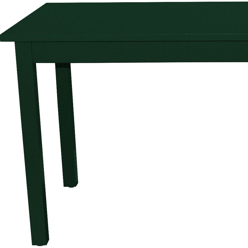 48" Solid Wood Dining Table - Dark Green
