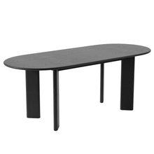 Load image into Gallery viewer, 78" Solid Wood Oval Dining Room Table - Black
