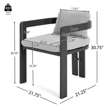 Load image into Gallery viewer, Pula - Patio Outdoor Aluminum Dining Chair (Set of 2)
