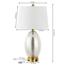 Load image into Gallery viewer, 27" Novelty Table Lamp LED With Empire Shade - Silver
