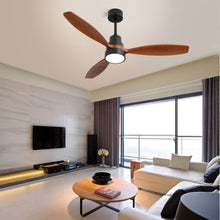 Load image into Gallery viewer, Ceiling Fan With Reversible DC Motor, LED Light, Solid Blades, Remote Control
