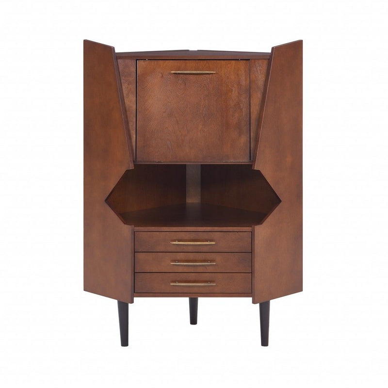 Cosmo And Corner Bar Cabinet - Dark Brown