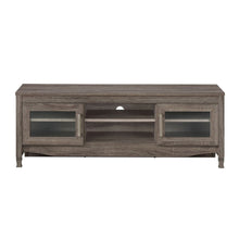 Load image into Gallery viewer, Wood Enclosed Open Storage TV Stand (724158) - Gray
