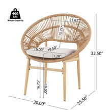 Load image into Gallery viewer, Cyril - Outdoor Papasan Style Dining Chair (Set of 2)
