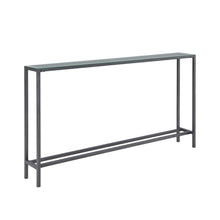 Load image into Gallery viewer, Gunmetal Mirrored Glass Console Table - Silver
