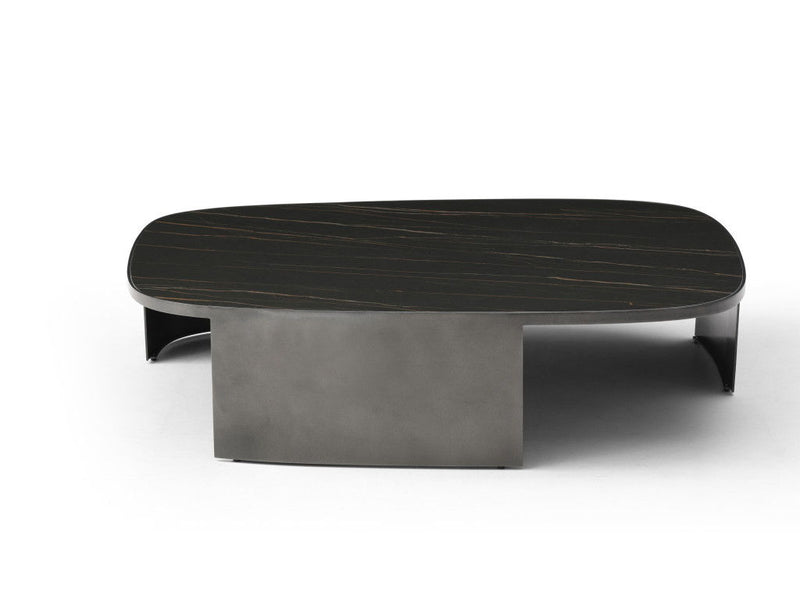 47" Ceramic Tile Coffee Table - Black