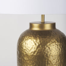 Load image into Gallery viewer, 30" Gold Novelty Table Lamp With Drum Shade
