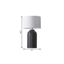 Load image into Gallery viewer, 30" Black Novelty Table Lamp With Drum Shade

