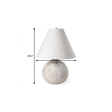 Load image into Gallery viewer, 25" Tan Novelty Table Lamp With Bell Shade
