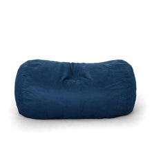 Load image into Gallery viewer, Marlin - 6.5 Foot Cylindrical Bean Bag With Removable Suede Cover - Midnight Blue
