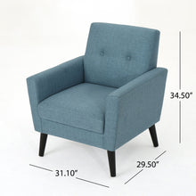 Load image into Gallery viewer, Radiantize - Upholstered Fabric Club Chair With Square-Off Back And Button Tufted
