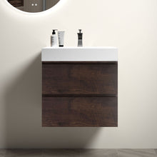 Load image into Gallery viewer, Alice - Bathroom Vanity Wall Mounted With Sink, Large Storage Floating Bathroom Vanity For Modern Bathroom, One-Piece Sink Basin Without Drain And Faucet

