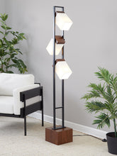 Load image into Gallery viewer, Bento - Contemporary Floor Lamp - Black / Walnut / White
