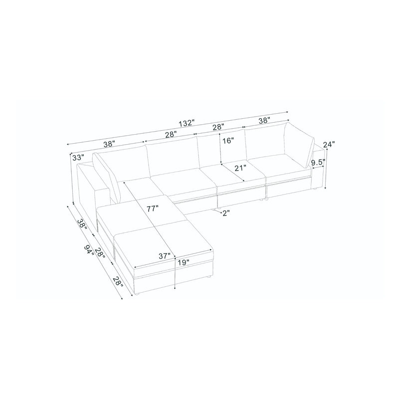 Reversible Modular Sectional