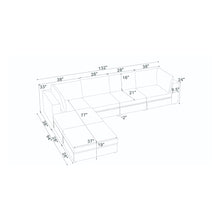 Load image into Gallery viewer, Modern Reversible Modular Sectional

