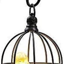 Load image into Gallery viewer, 13" Black Metal Pierced Novelty Desk Lamp With Cage Shade
