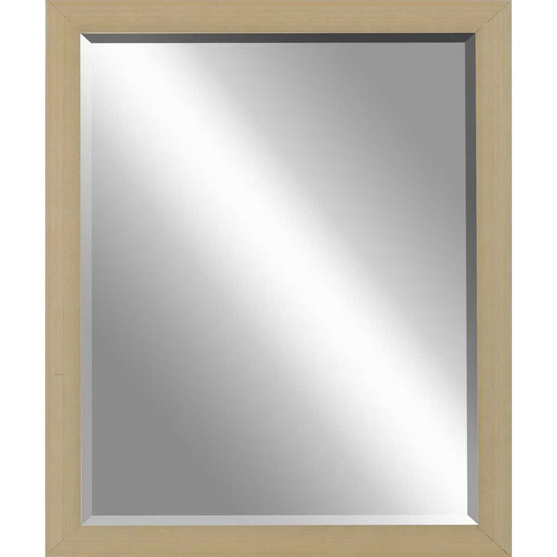 31" Wood Accent Mirror - Silver