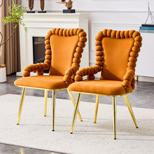 Load image into Gallery viewer, Puffy Bubble, Ball Chain Chair With Armrests For Dining Room (Set of 2)
