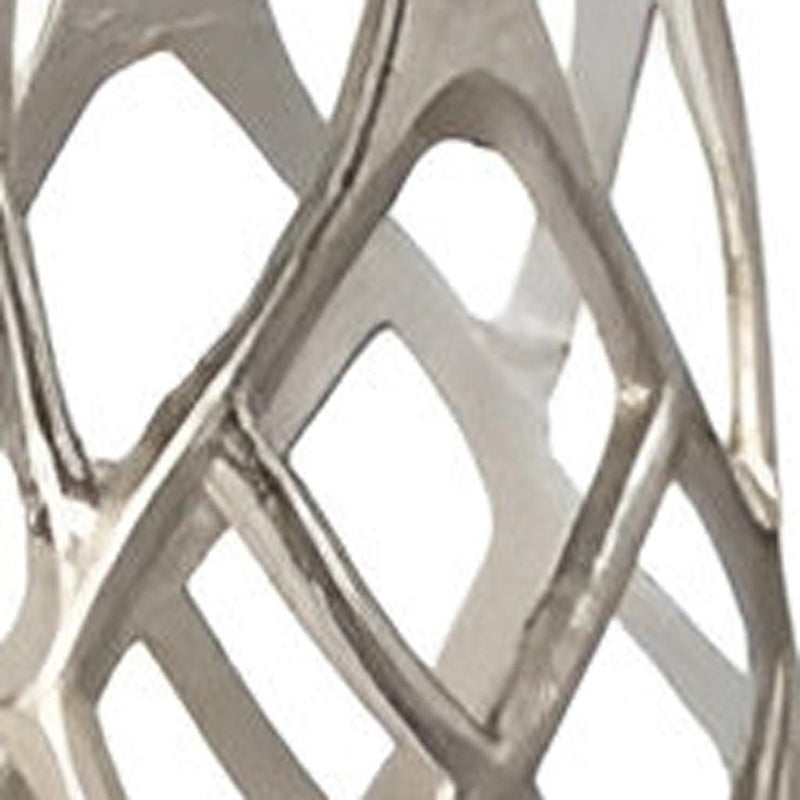 Cylinder Floor Vase (576749) - Silver